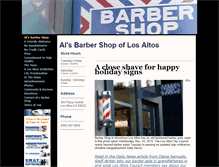 Tablet Screenshot of losaltosbarbershop.com